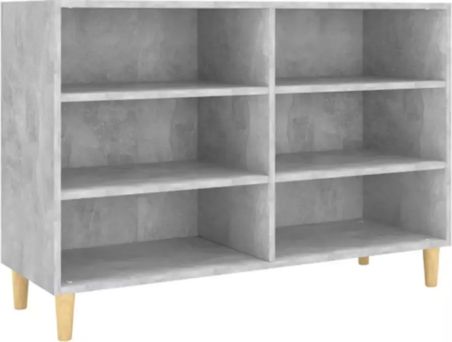 VidaXL -Dressoir-103 5x35x70-cm-bewerkt-hout-betongrijs - Foto 3