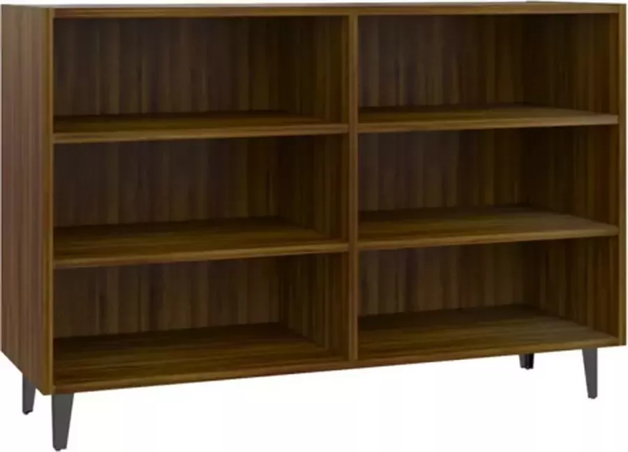 VidaXL -Dressoir-103 5x35x70-cm-bewerkt-hout-bruineikenkleurig - Foto 2