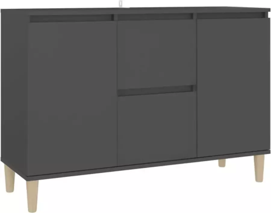 VidaXL Dressoir 103.5x35x70 cm spaanplaat grijs - Foto 3