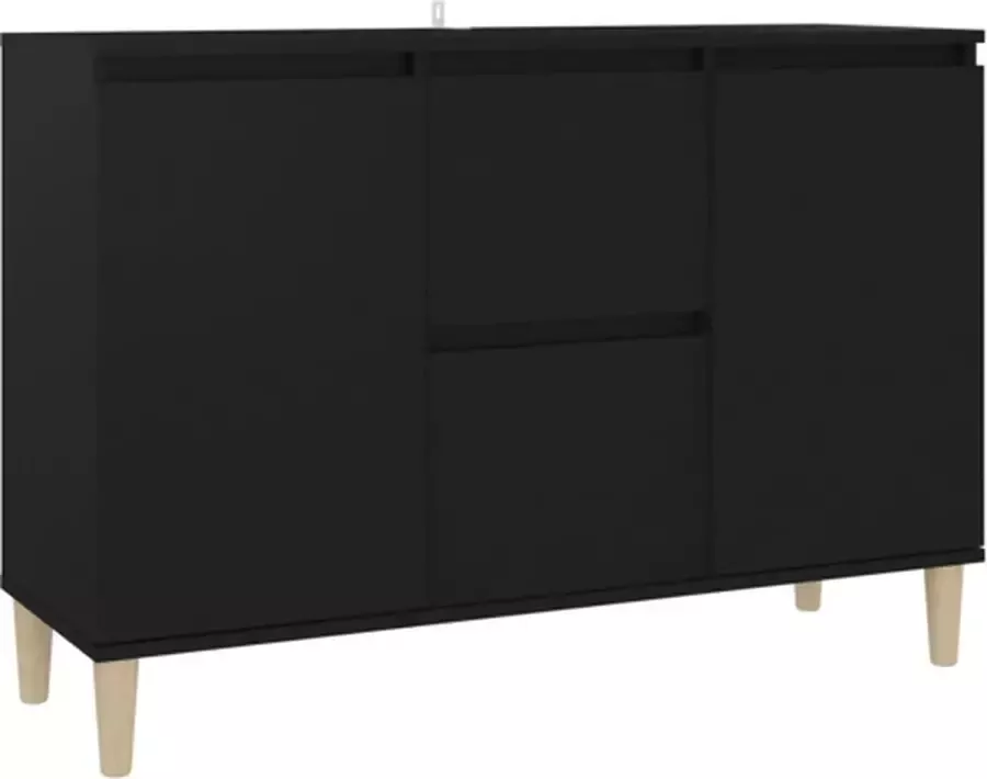 VidaXL Dressoir 103 5x35x70 cm bewerkt hout zwart - Foto 3