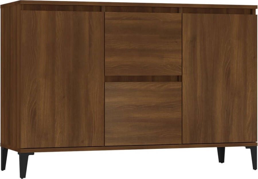 VidaXL Dressoir 101 5x35x70 cm bewerkt hout bruin eikenkleur - Foto 8