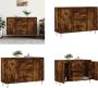 VidaXL Dressoir 104x35x70 cm bewerkt hout gerookt eikenkleurig Dressoir Dressoirs Opbergkast Buffet - Thumbnail 3