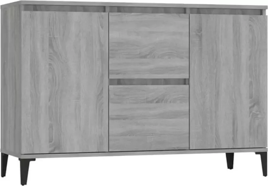 VidaXL -Dressoir-104x35x70-cm-bewerkt-hout-grijs-sonoma-eikenkleurig - Foto 11