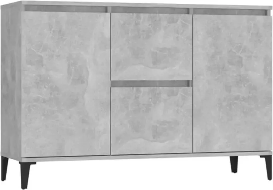 VidaXL -Dressoir-104x35x70-cm-bewerkt-hout-betongrijs - Foto 3