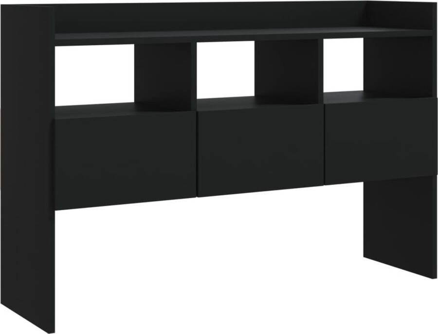 VidaXL -Dressoir-105x30x70-cm-spaanplaat-zwart - Foto 4