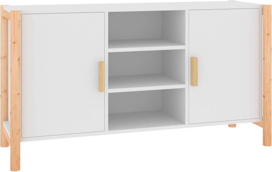 VidaXL -Dressoir-107x38x60-cm-bewerkt-hout-wit - Foto 2