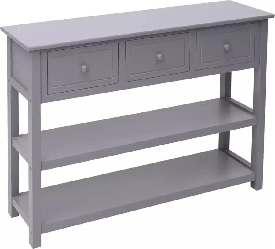 VidaXL -Dressoir-108x30x76-cm-massief-paulowniahout-grijs