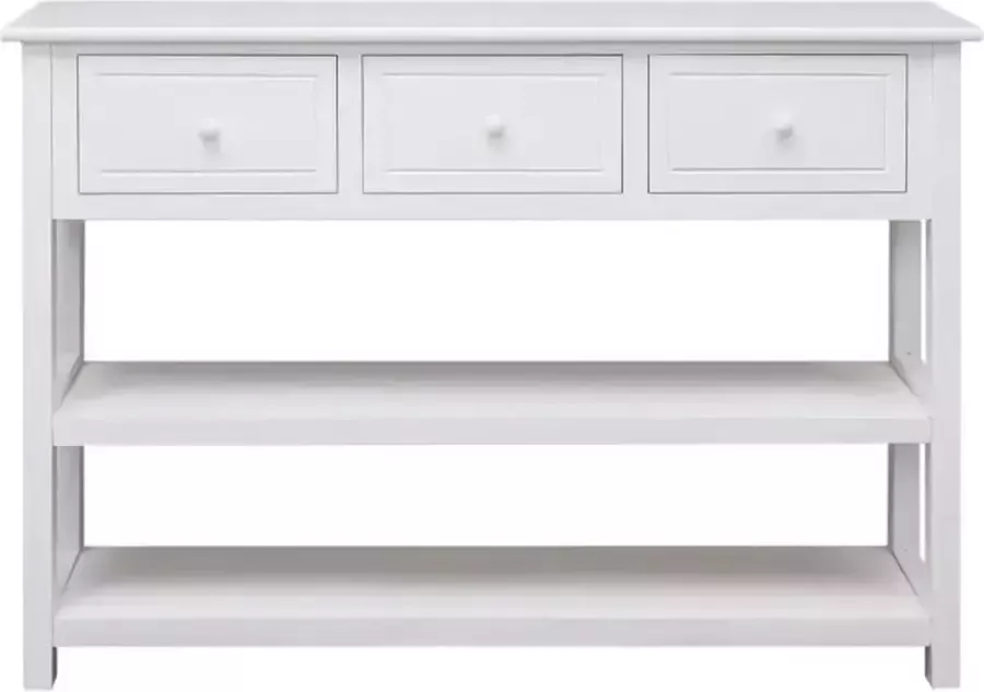 VidaXL -Dressoir-108x30x76-cm-massief-paulowniahout-wit