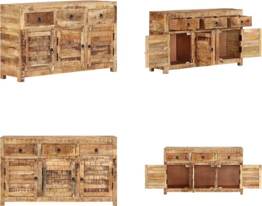 VidaXL Dressoir 110x30x65 cm massief mangohout Dressoir Dressoirs Bijzetkast Consolekast - Foto 2