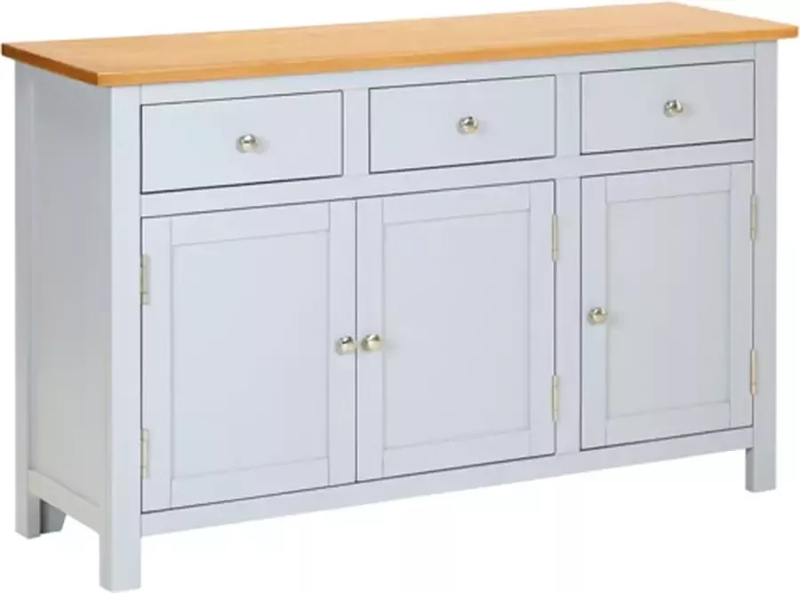 VidaXL -Dressoir-110x33 5x70-cm-massief-eikenhout - Foto 2