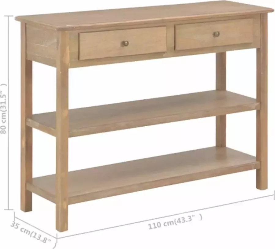 VidaXL -Dressoir-110x35x80-cm-MDF - Foto 3