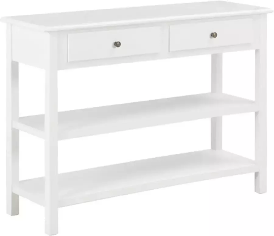 VidaXL -Dressoir-110x35x80-cm-MDF-wit - Foto 2