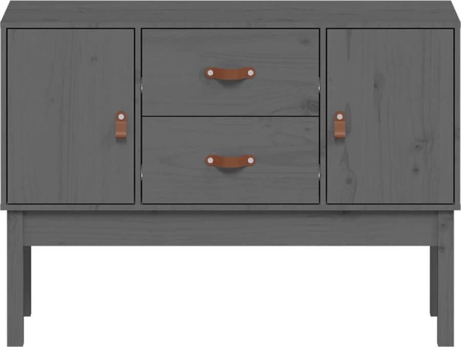 VidaXL -Dressoir-110x40x78-cm-massief-grenenhout-grijs - Foto 4