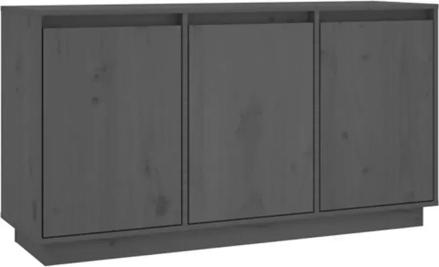 VidaXL -Dressoir-111x34x60-cm-massief-grenenhout-grijs - Foto 2