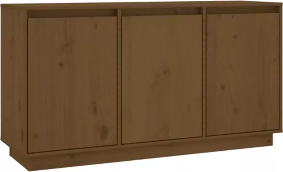 VidaXL -Dressoir-111x34x60-cm-massief-grenenhout-honingbruin - Foto 2