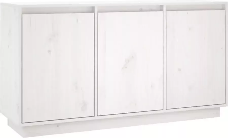 VidaXL -Dressoir-111x34x60-cm-massief-grenenhout-wit - Foto 3