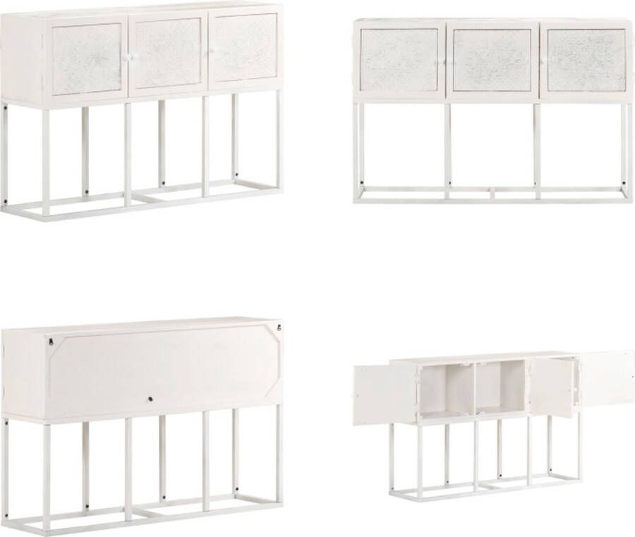 VidaXL Dressoir 115x30x76 cm massief mangohout Dressoir Dressoirs Kast Kasten - Foto 2