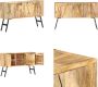 VidaXL Dressoir 118x30x75 cm massief mangohout Dressoir Dressoirs Bijzetkast Hifi-kast - Thumbnail 2