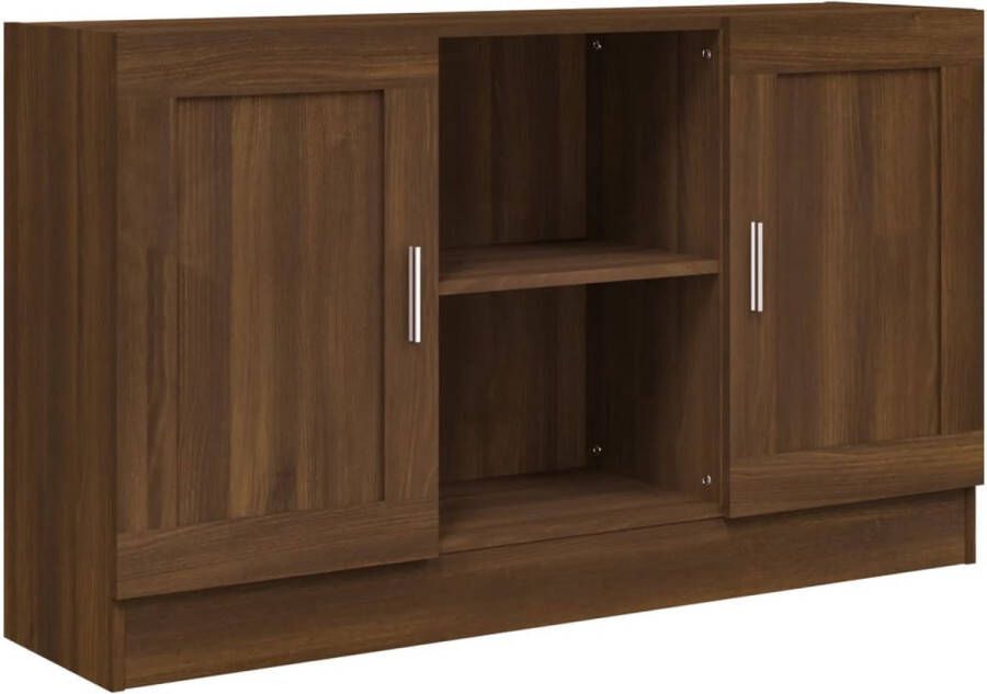 VidaXL Dressoir 120x30 5x70 cm Bruin eikenhout Dressoir Bruineiken Houten Dressoir Opbergkast Salontafel - Foto 2