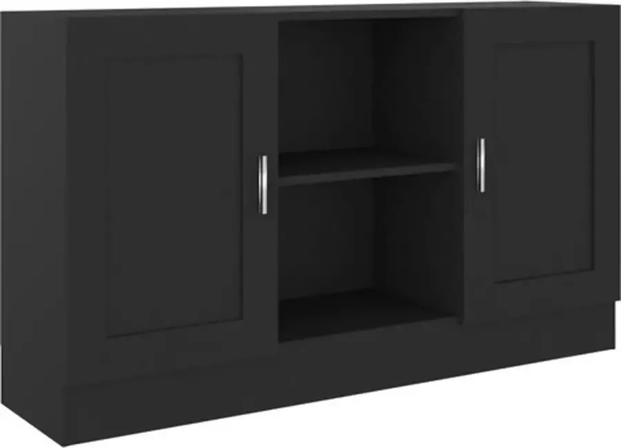 VidaXL -Dressoir-120x30 5x70-cm-bewerkt-hout-zwart - Foto 4