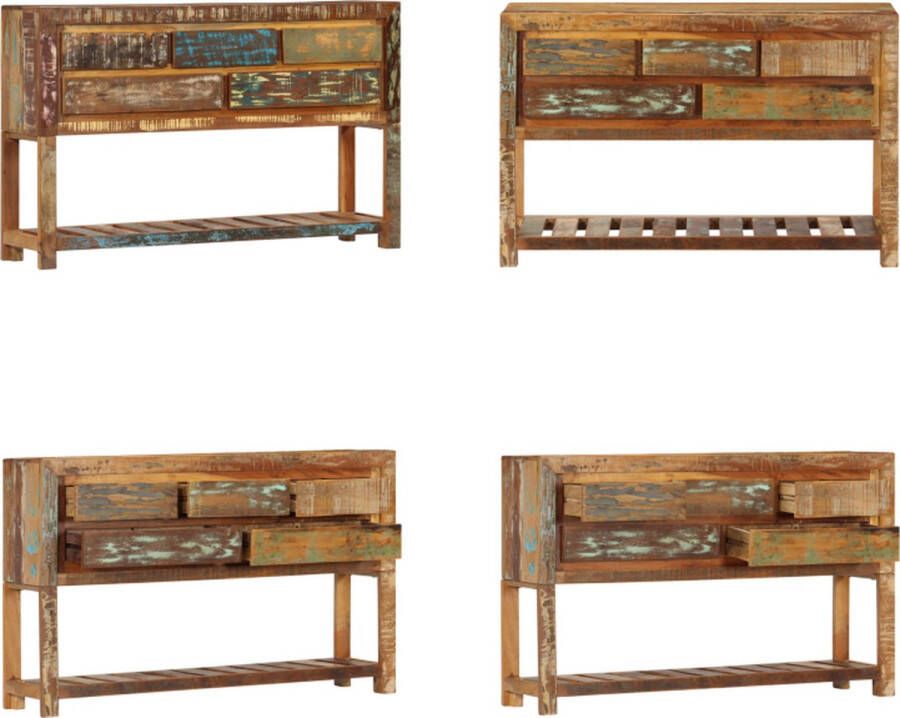 VidaXL Dressoir 120x30x75 cm massief gerecycled hout Dressoir Dressoirs Houten Dressoir Houten Dressoirs