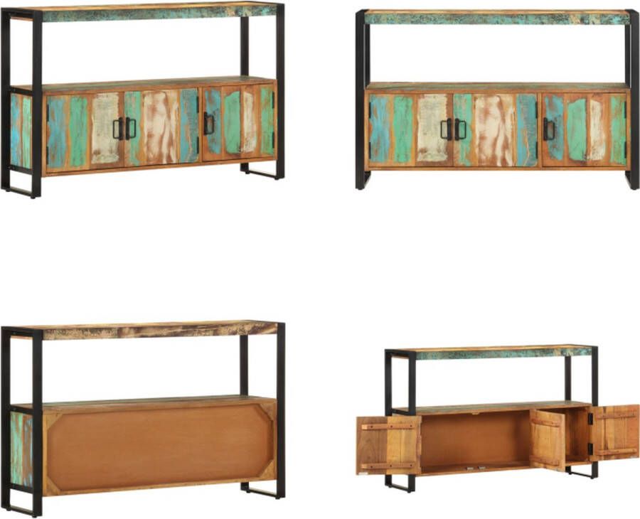VidaXL Dressoir 120x30x75 cm massief gerecycled hout Dressoir Dressoirs Kast Kasten