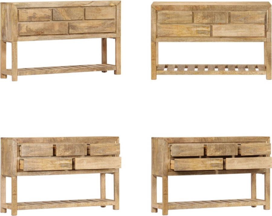 VidaXL Dressoir 120x30x75 cm massief mangohout Dressoir Dressoirs Kast Kasten - Foto 2