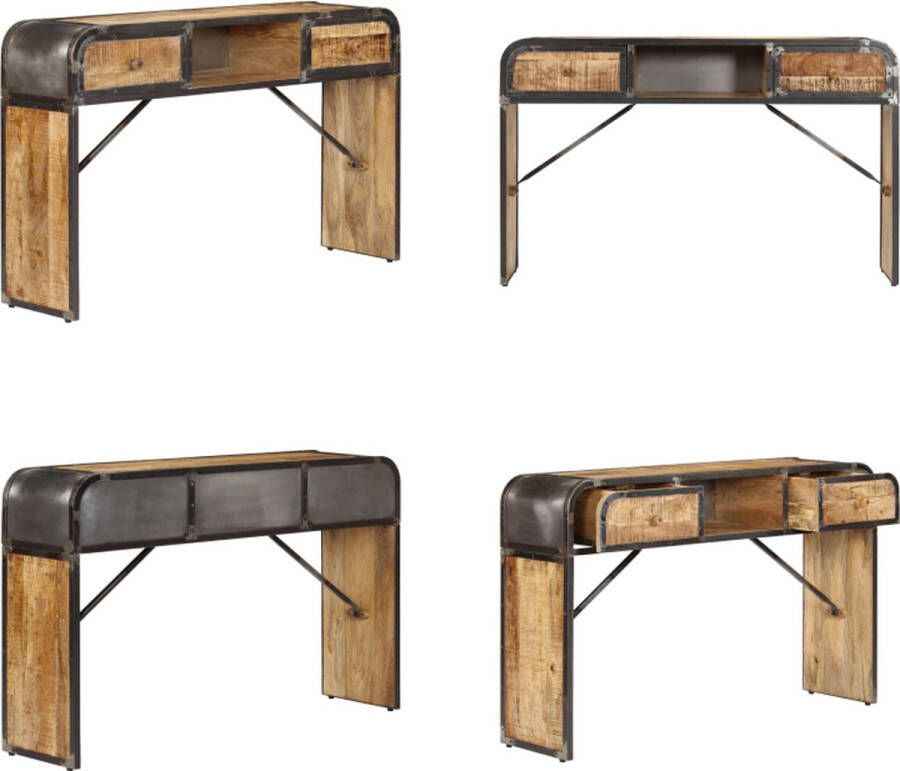 VidaXL Dressoir 120x30x75 cm massief mangohout Dressoir Dressoirs Opbergkast Wandkast - Foto 2