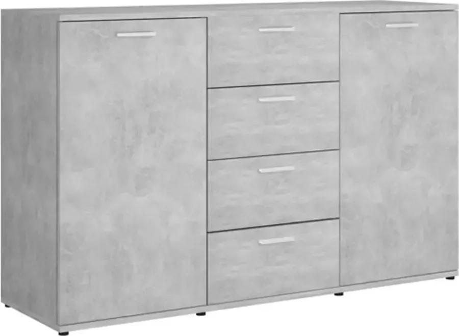 VidaXL -Dressoir-120x35 5x75-cm-bewerkt-hout-betongrijs - Foto 4