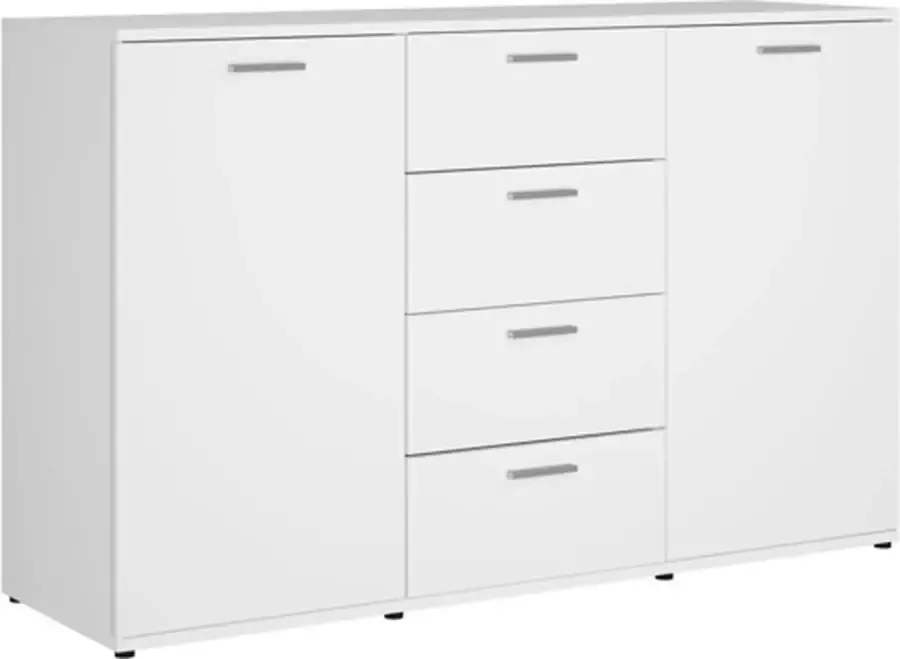 VidaXL Dressoir 120x35.5x75 cm bewerkt hout wit - Foto 2