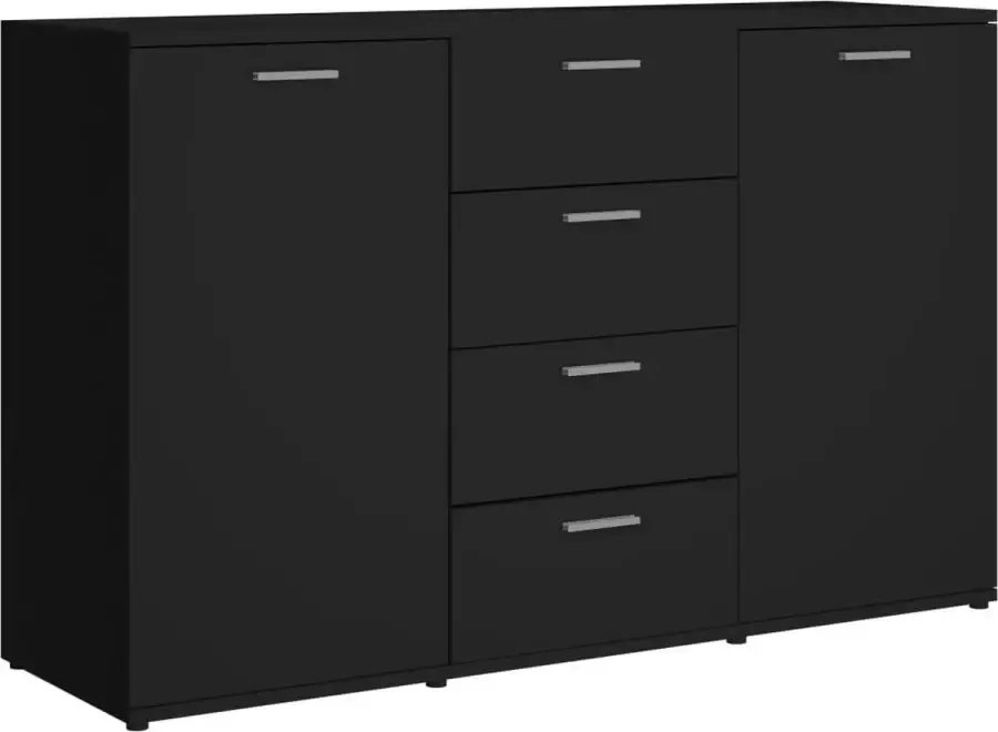 VidaXL Dressoir 120x35 5x75 cm bewerkt hout zwart - Foto 2
