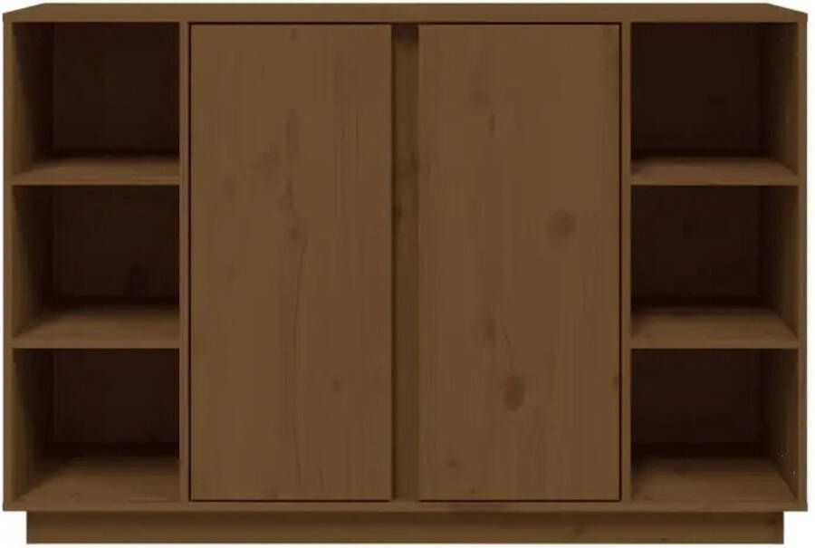 VidaXL -Dressoir-120x35x80-cm-massief-grenenhout-honingbruin - Foto 9