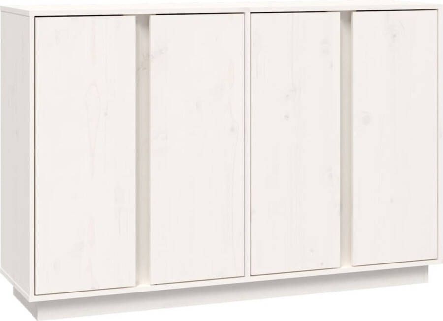 VidaXL -Dressoir-120x35x80-cm-massief-grenenhout-wit - Foto 9