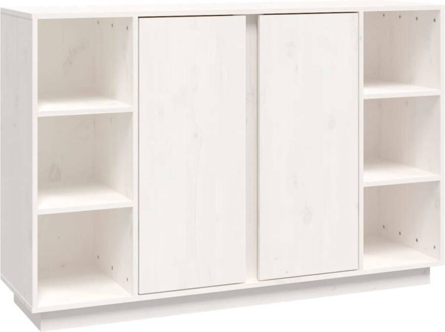 VidaXL -Dressoir-120x35x80-cm-massief-grenenhout-wit - Foto 8