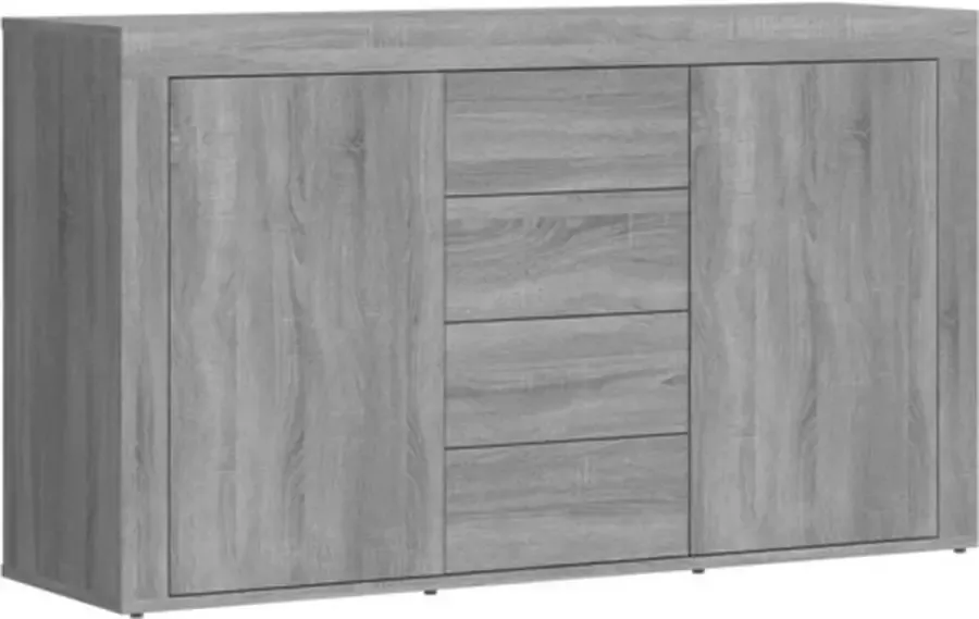 VidaXL -Dressoir-120x36x69-cm-bewerkt-hout-grijs-sonoma-eikenkleurig - Foto 4