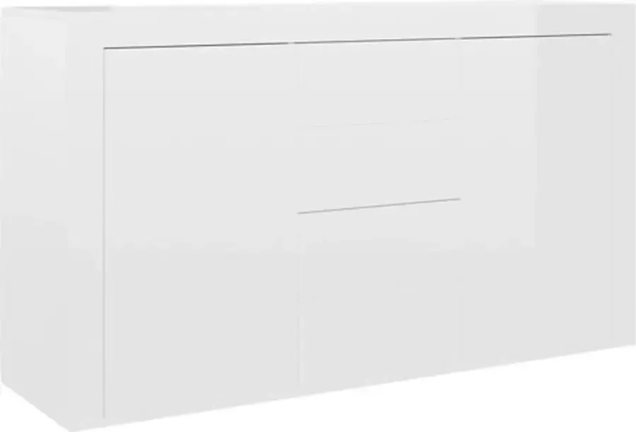 VidaXL -Dressoir-120x36x69-cm-bewerkt-hout-hoogglans-wit - Foto 4