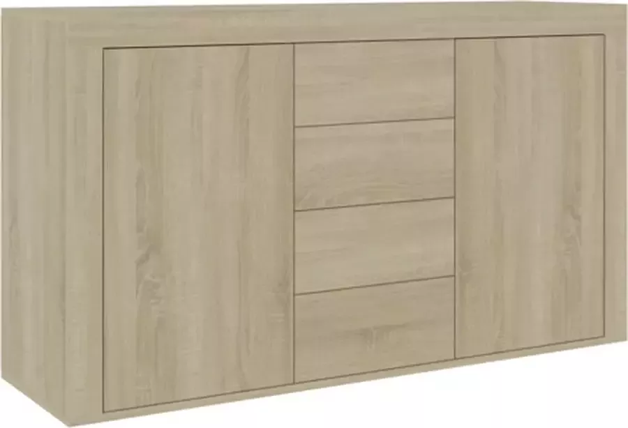 VidaXL -Dressoir-120x36x69-cm-bewerkt-hout-sonoma-eikenkleurig - Foto 6