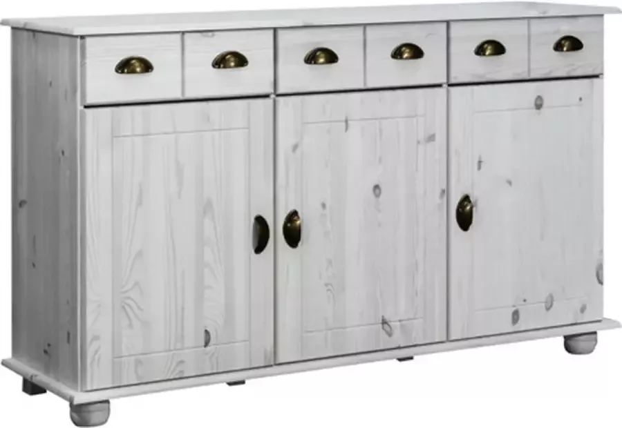 VidaXL -Dressoir-134x39x79 5-cm-massief-grenenhout - Foto 2