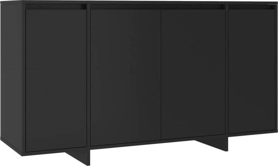 VidaXL -Dressoir-135x41x75-cm-bewerkt-hout-zwart - Foto 2