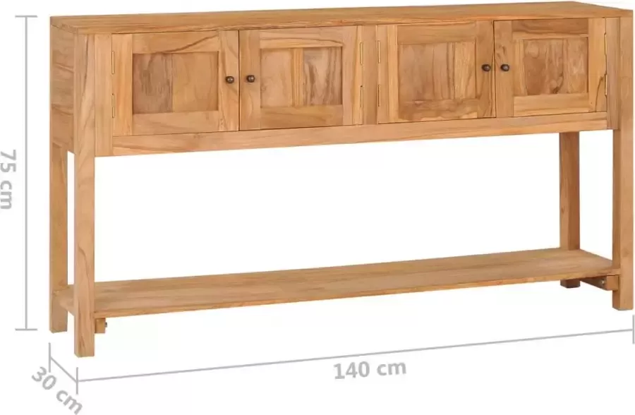 VidaXL -Dressoir-140x30x75-cm-massief-teakhout