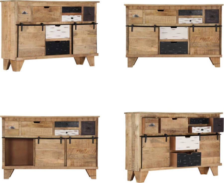 VidaXL Dressoir 140x38x90 cm massief mangohout Dressoir Dressoirs Houten Dressoir Bijzetkast