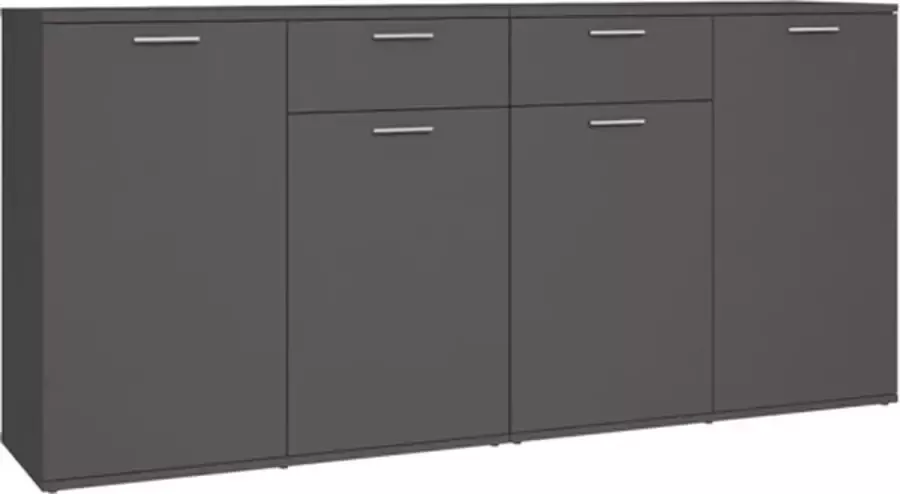 VidaXL -Dressoir-160x36x75-cm-spaanplaat-grijs - Foto 2