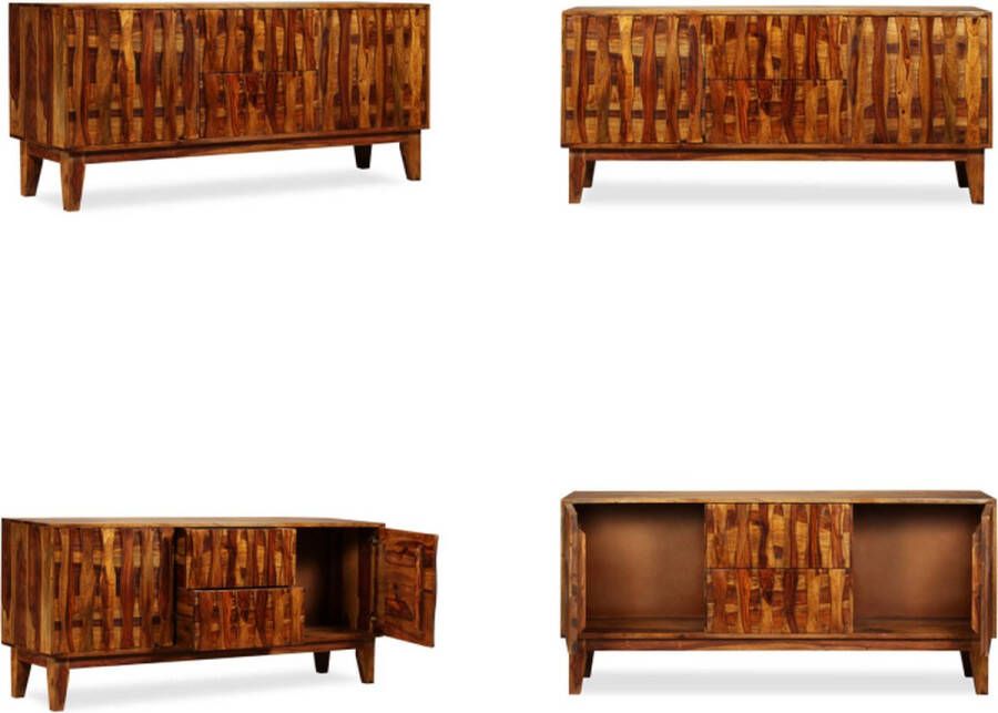 VidaXL Dressoir 160x45x70 cm massief sheeshamhout Dressoir Dressoirs Zijkast Zijkasten