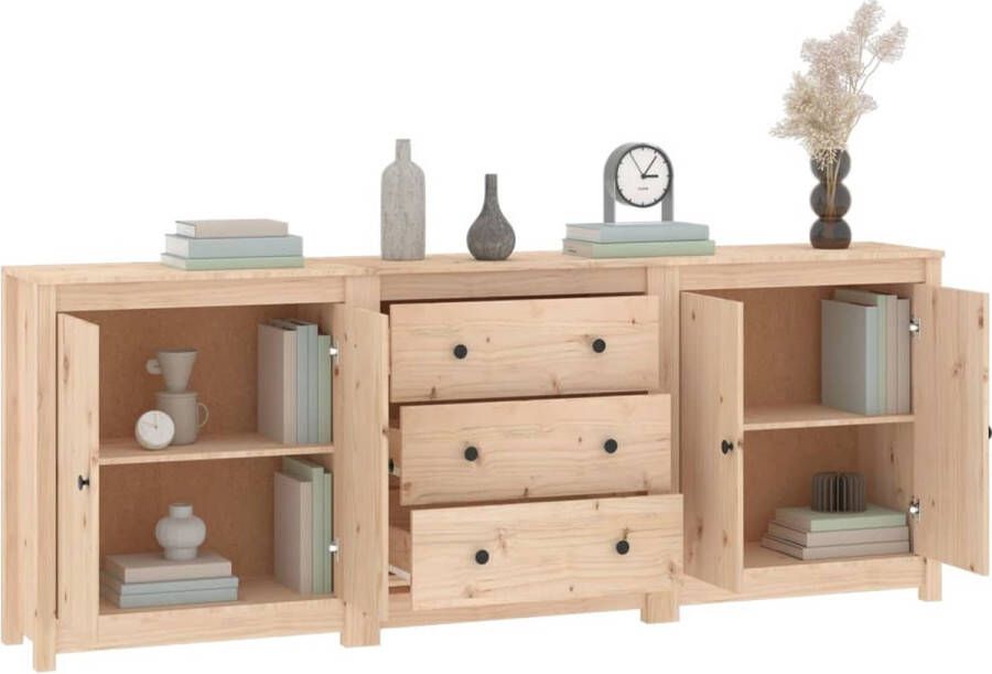 VidaXL -Dressoir-210x35x80-cm-massief-grenenhout