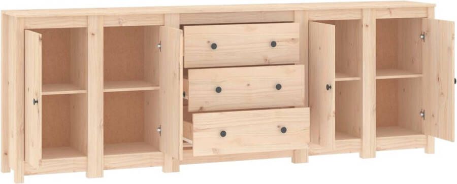 Vida XL Dressoir 230x35x80 cm massief grenenhout SKU: V3114074 - Foto 4