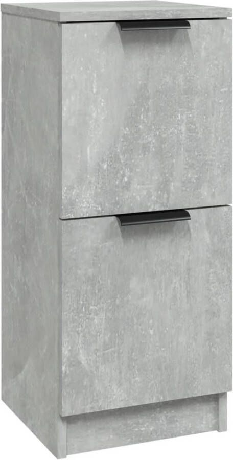 VidaXL -Dressoir-30x30x70-cm-bewerkt-hout-betongrijs