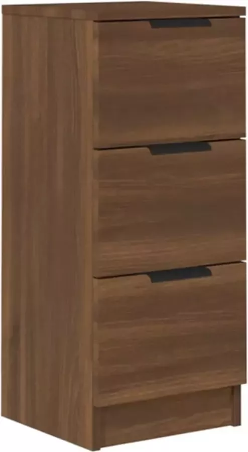 VidaXL -Dressoir-30x30x70-cm-bewerkt-hout-bruineikenkleurig - Foto 3