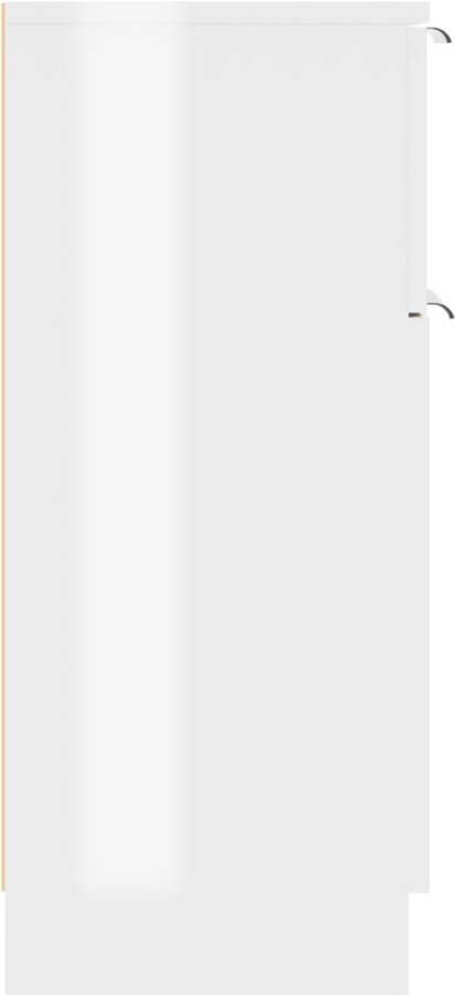 VidaXL -Dressoir-30x30x70-cm-bewerkt-hout-hoogglans-wit - Foto 3