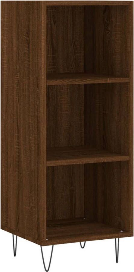 VidaXL -Dressoir-34 5x32 5x90-cm-bewerkt-hout-bruineikenkleurig - Foto 2