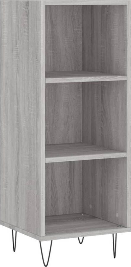 VidaXL -Dressoir-34 5x32 5x90-cm-bewerkt-hout-grijs-sonoma-eikenkleurig - Foto 4